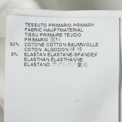 Pre Owned Just Cavalli White Metallic Skull Print Short Sleeve T-Shirt L