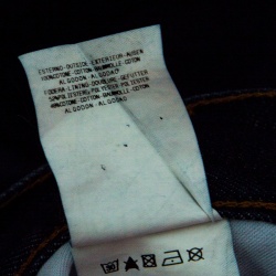 Pre Owned Just Cavalli Indigo Dark Wash Faded Effect Distressed Denim Jeans XXL