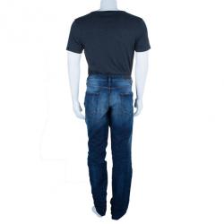 Pre Owned Just Cavalli Blue Relaxed Fit Men's Jeans XXL