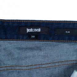 Pre Owned Just Cavalli Blue Relaxed Fit Men's Jeans XXL