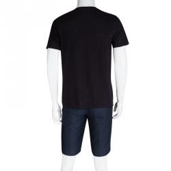 Pre Owned Kenzo Marine Blue Linen Blend Bermuda Shorts M