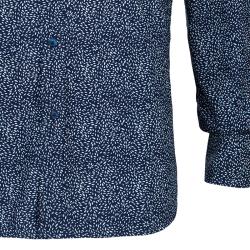 Pre Owned Kenzo Men's Blue and White Print Shirt M