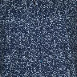 Pre Owned Kenzo Men's Blue and White Print Shirt M