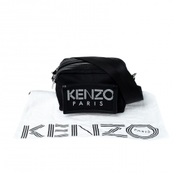 Kenzo Black Nylon Sport Shoulder Bag