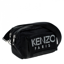 Kenzo Black Nylon Sport Shoulder Bag