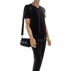 Kenzo Black Nylon Sport Shoulder Bag