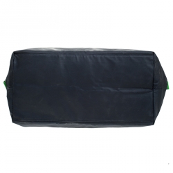 Pre Owned Kenzo Navy Blue/Green K Logo Nylon Weekender Duffel Bag