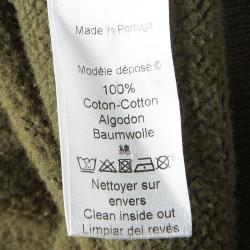 Pre Owned Kenzo Jungle Olive Green Tiger Motif Embroidered Sweatshirt XL