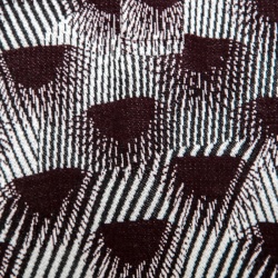 Pre Owned Kenzo Burgundy and White Patterned Knit Polo T-Shirt XL