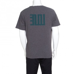 Pre Owned تي شيرت كينزو ميلانج رصاصي رقبة مستديرة XL