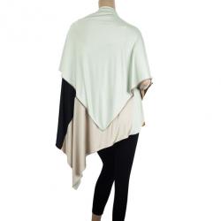 Pre Owned Kenzo Block Print Poncho Jacket