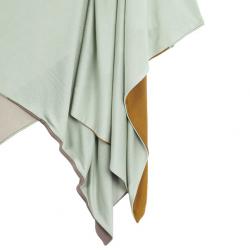 Pre Owned Kenzo Block Print Poncho Jacket