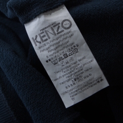 Pre Owned Kenzo Pine Green Embroidered Tiger Motif Cotton Sweatshirt S
