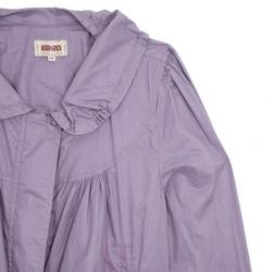Kenzo Lilac Parka Style Trench Coat L