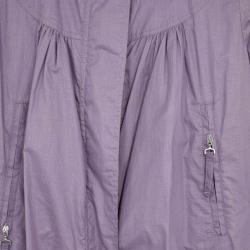 Kenzo Lilac Parka Style Trench Coat L