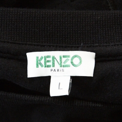 Kenzo Black Logo Printed Cotton Short Sleeve T-Shirt L