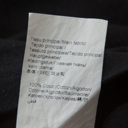 Kenzo Black Logo Printed Cotton Short Sleeve T-Shirt L