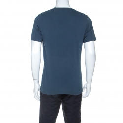 Pre Owned Kenzo Green Cotton Tiger Motif Print T-Shirt M