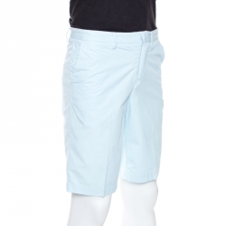 Pre Owned شورت كينزو برمودا كولكشن فيت قطن أزرق فاتح S