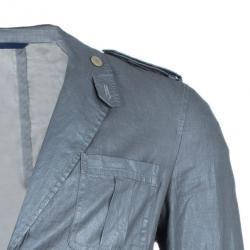 Pre Owned Kenzo Men's Gray Metallic Casual Blazer M
