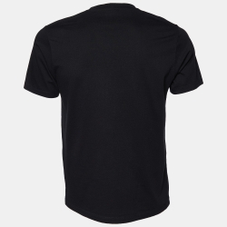 Pre Owned Kenzo Black Tiger Embroidered Cotton Crewneck T--Shirt M