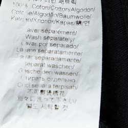 Pre Owned Kenzo Black Tiger Embroidered Cotton Crewneck T--Shirt M