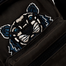 Kenzo Dark Green Canvas Mini Tiger Backpack
