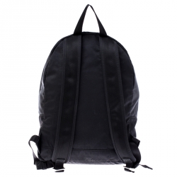 Pre Owned Kenzo Black Nylon Signature Logo Bakcpack