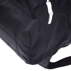 Pre Owned Kenzo Black Nylon Signature Logo Bakcpack
