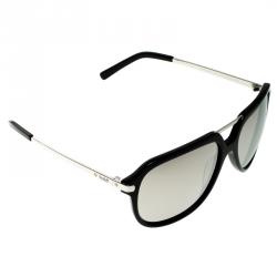 Korloff Black/Silver Mirrored KOR2035 Aviator Sunglasses