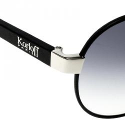 Korloff Black/Black Gradient KOR2036 Aviator Sunglasses