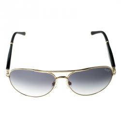 Korloff Gold/Black Gradient KOR2021 AViator Sunglasses