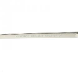 Korloff Black/Silver Mirrored KOR2035 Aviator Sunglasses