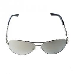 Korloff Silver Mirror KOR2016 Aviator Sunglasses