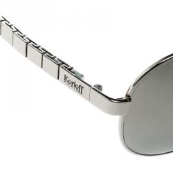 Korloff Silver Mirror KOR2016 Aviator Sunglasses