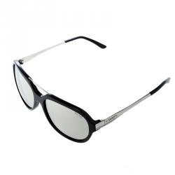 Korloff Black Silver Mirror KOR2034 Aviator Sunglasses