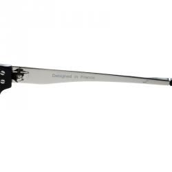 Korloff Black Silver Mirror KOR2034 Aviator Sunglasses