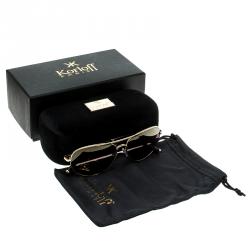 Korloff Gold/Gold KOR2021 AViator Sunglasses