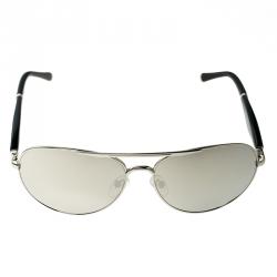 Korloff Silver/Silver Mirrored KOR2021Aviator Sunglasses