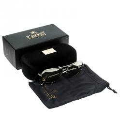 Korloff Silver/Silver Mirrored KOR2021Aviator Sunglasses