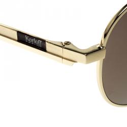 Korloff Gold/Gold KOR2022 Aviator Sunglasses