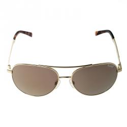 Korloff Gold/Gold KOR2022 Aviator Sunglasses