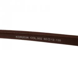 Pre Owned نظارة شمسية أفياتورز كورلوف KOR2036 بنية/ذهبية