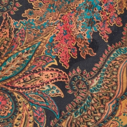 Lanvin Multicolor Paisley Print Satin Silk Traditional Tie