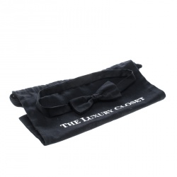 Pre Owned Lanvin Black Silk Classic Bow Tie