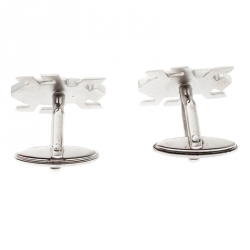 Pre Owned Lanvin Beetle Silver Tone Cufflinks