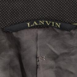 Lanvin Super 120 Brown Wool Regular Fit Blazer 6XL