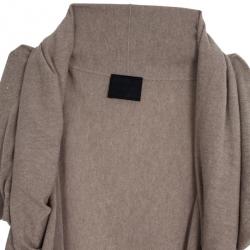Pre Owned Lanvin Cashmere Draped Cardigan S