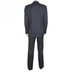 Lanvin Grey Wool Double Breasted Tailored Suit XL