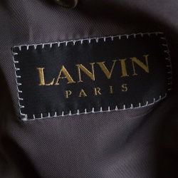 Lanvin Grey Wool Double Breasted Tailored Suit XL